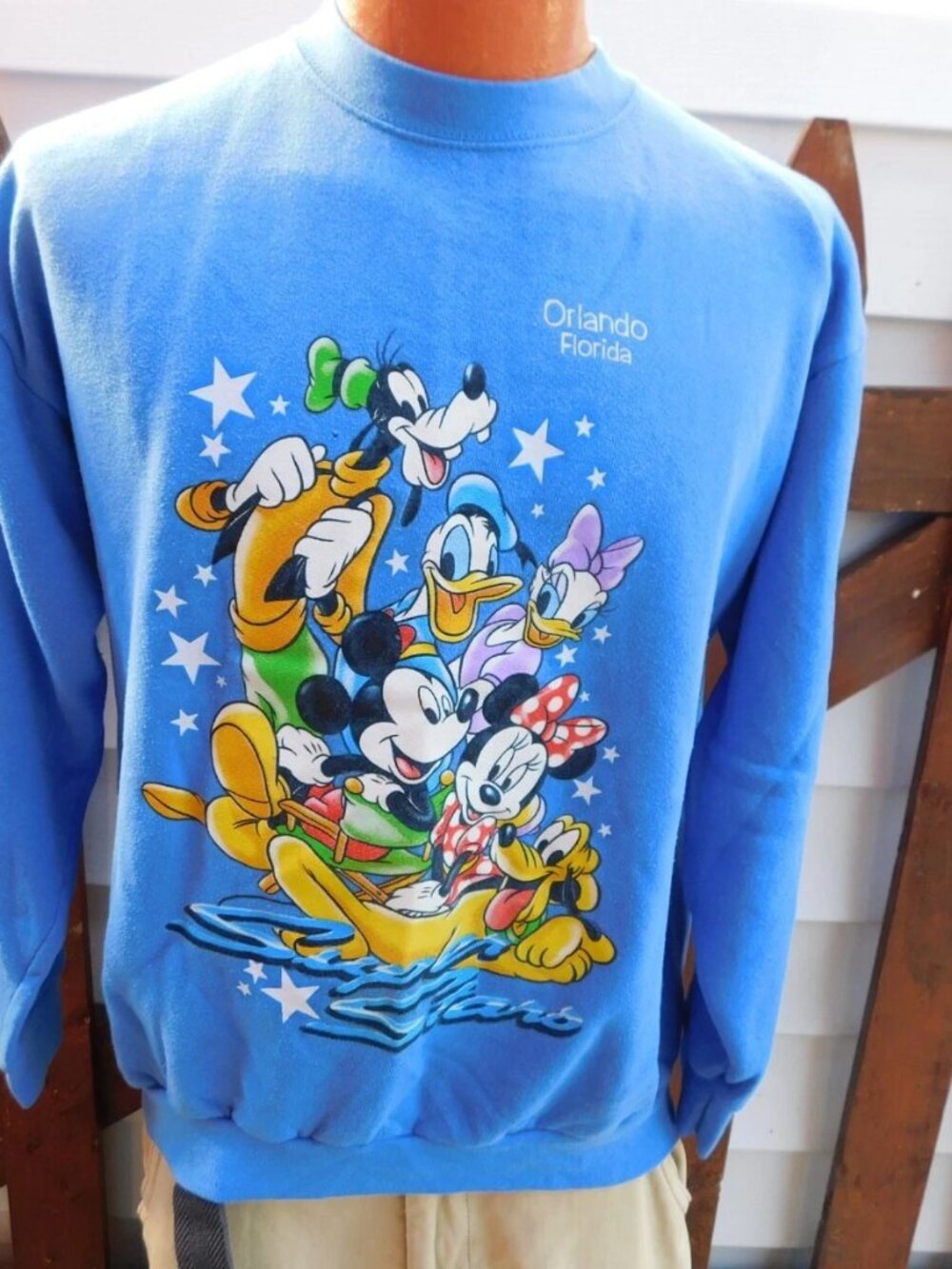 Vintage Super Stars Orlando FL SOUVENIR Adult Sweatshirt Large